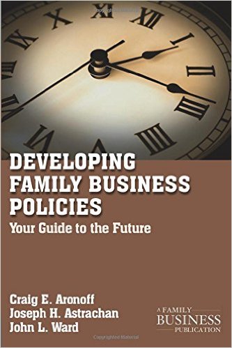 developing family business policies book cover