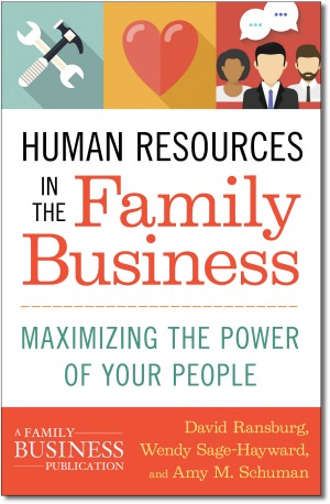 human resources in the family business book cover