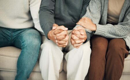 family holding hands
